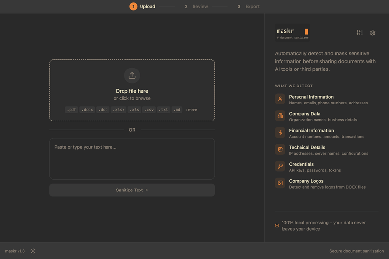maskr demo workflow